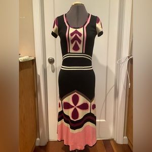 Temperley London silk knit dress US2